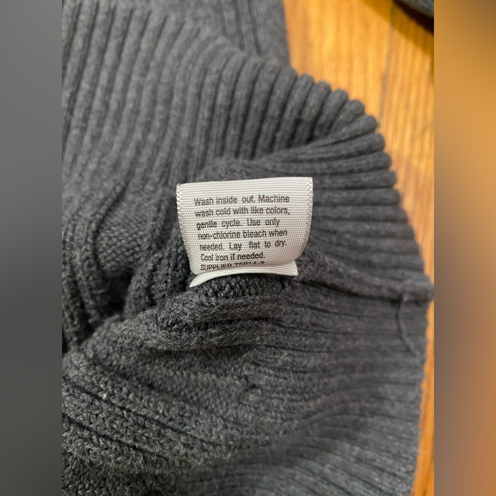 St. John’s Bay: Gray, cable-knit sweater - Picture 9 of 10